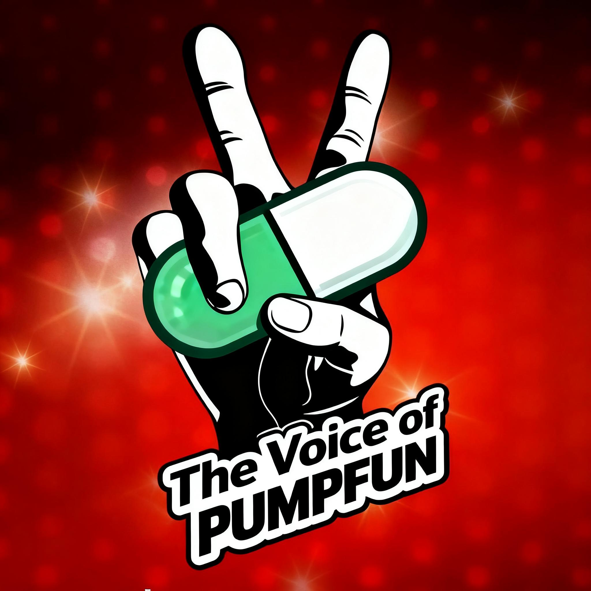 The Voice of PUMPFUN Logo